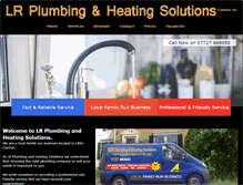 Tablet Screenshot of lrplumbingandheating.com